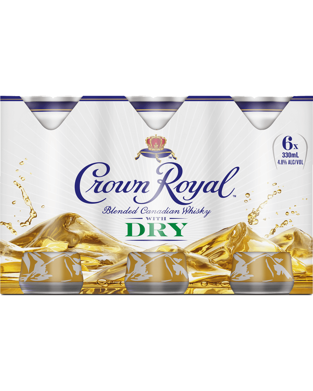 Buy Crown Royal Whisky & Dry Cans 330ml online with (same-day FREE ...