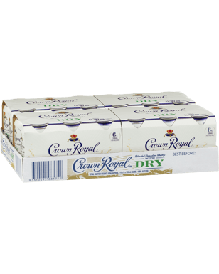 Crown Royal Canadian Whisky & Dry Cans 330ml  24 Case