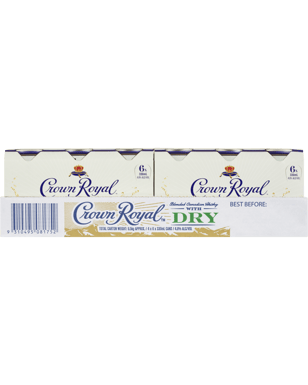 Crown Royal Canadian Whisky & Dry Cans 330ml  24 Case