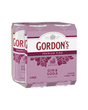 Gordon's Premium Pink Gin & Soda Cans 250ml  4 Pack