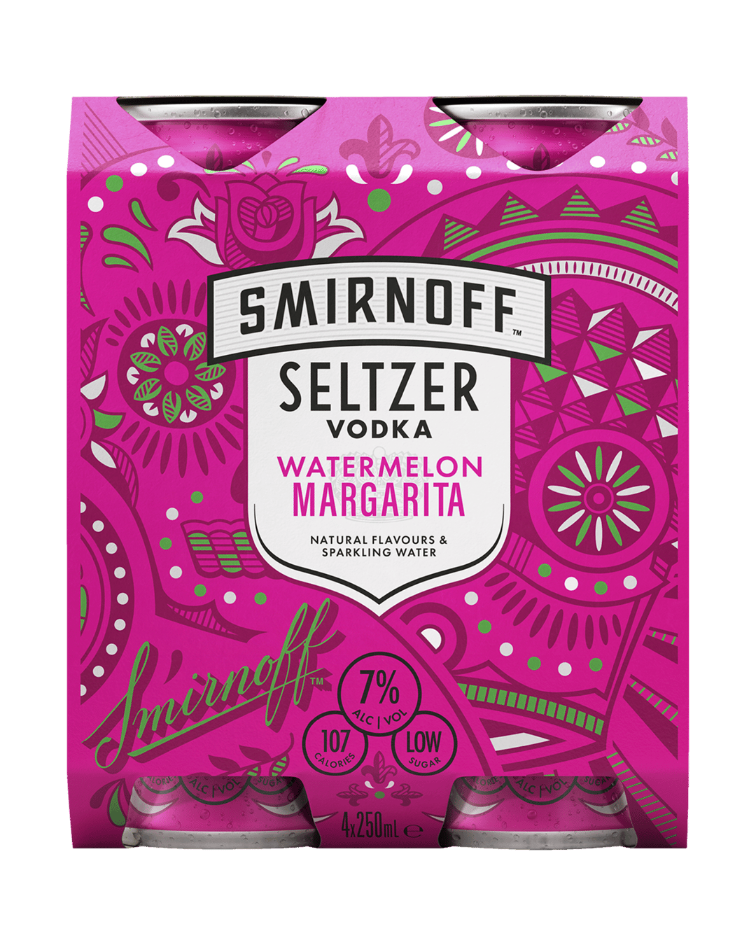 Buy Smirnoff Seltzer Watermelon Margarita 250ml online with (sameday