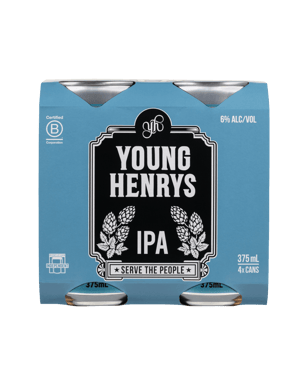 Young Henrys Ipa Cans 375ml  4 Pack