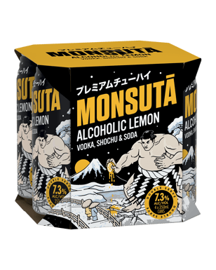 Monsuta Lemon Chuhai 7.3% Cans 350ml  4 Pack