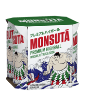 Monsuta Premium Highball Whisky Citrus & Soda Cans 350ml  4 Pack