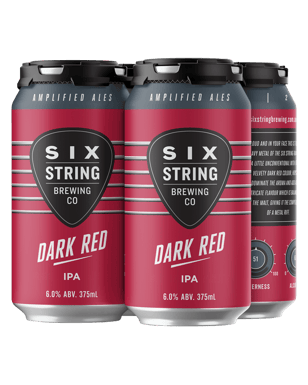 Six String Brewing Co. Dark Red Ipa Cans 375ml  4 Pack