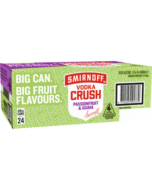 Smirnoff Crush Passionfruit & Guava Cans 440ml  24 Case