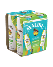 Malibu Cocktails Pineapple Cans 250ml  4 Pack