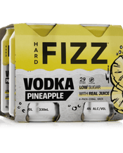 Hard Fizz Vodka Pineapple Cans 330ml  4 Pack
