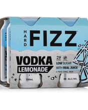 Hard Fizz Vodka Lemonade Cans 330ml  4 Pack