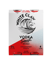 White Claw Vodka Smash Strawberry Guava Cans 330ml  4 Pack