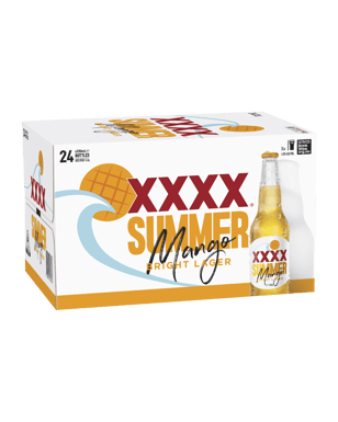 Xxxx Bright Lager With Mango Bottles 330ml  24 Case