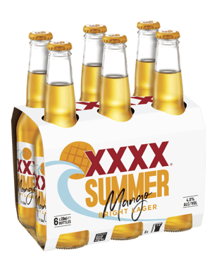 Xxxx Bright Lager With Mango Bottles 330ml  6 Pack