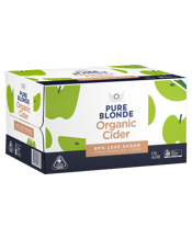 Pure Blonde Organic Apple Cider Bottles 355ml  24 Case