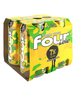 Four Loko Vodka Citrus Cans 330ml  4 Pack