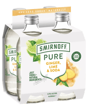Smirnoff Pure Ginger, Lime & Soda 300ml  4 Pack