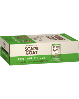 Scape Goat Crisp Apple Cider Cans 330ml  24 Case