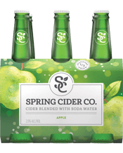 Spring Cider Co. Apple Cider Blended With Soda Water 330ml  6 Pack