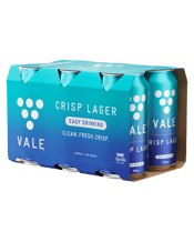 Vale Crisp Lager Cans 375ml  6 Pack
