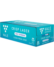 Vale Crisp Lager Cans 375ml  18 Case
