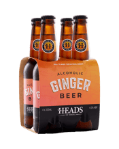 Heads Of Noosa Ginger Beer Bottle 330ml  4 Pack
