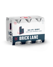 Brick Lane Zero Carb Japanese Lager Can 355ml  6 Pack