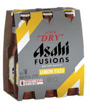 Asahi Super Dry Fusions Lemon Yuzu Bottle 330ml  6 Pack