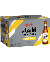 Asahi Super Dry Fusions Lemon Yuzu Bottle 330ml  24 Case