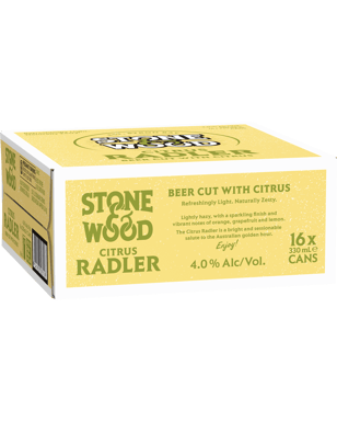 Stone & Wood Radler Citrus Cans 330ml  16 Case