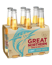 Great Northern Brewing Co. Light Bottle 330ml  6 Pack