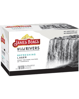 James Boag's Wild Rivers Lager Bottles 330ml  24 Case