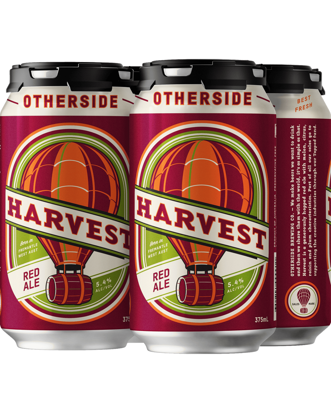 Otherside Harvest Red Ale 4x375mL