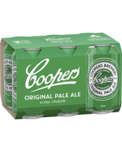 Coopers Original Pale Ale Cans 375ml  6 Pack