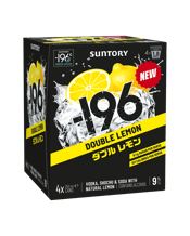 Suntory -196 Double Lemon 9% Cans 250ml  4 Pack
