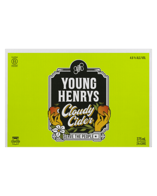 Young Henrys Cloudy Cider Cans 375ml  24 Case