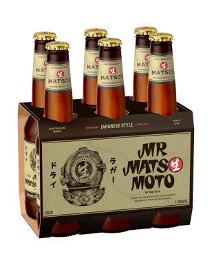 Matso's Japanese Style Lager Bottles 330ml  6 Pack
