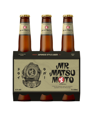 Matso's Mr Matsumotos Japanese Style Lager Bottle 330ml  6 Pack