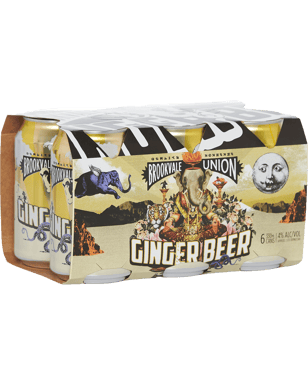 Brookvale Union Ginger Beer Cans 330ml  6 Pack