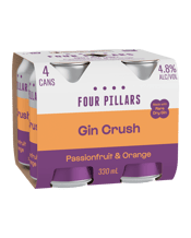Four Pillars Gin Crush Cans 330ml  4 Pack