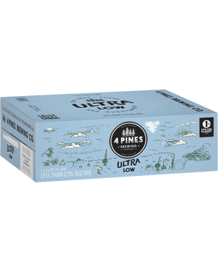 4 Pines Ultra Low Cans 375ml  6 Case