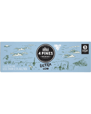 4 Pines Ultra Low Cans 375ml  6 Case
