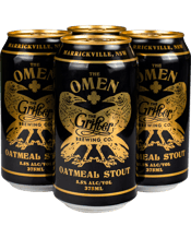 The Grifter Brewing Co The Omen Oatmeal Stout Can 375ml  4 Pack