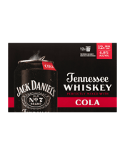 Jack Daniel's Old No. 7 Tennessee Whiskey And Cola Cans 500ml  12 Pack