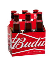 Budweiser Lager Beer Bottle 330ml  6 Pack