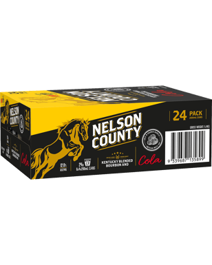 Nelson County 12% Bourbon & Cola Cans 200ml  24 Case