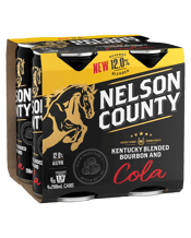 Nelson County 12% Bourbon & Cola Cans 200ml  4 Pack