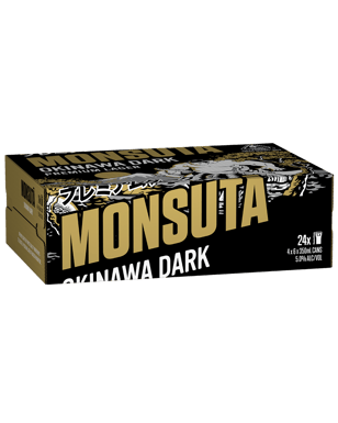 Monsuta Okinawa Dark Cans 350ml  24 Case