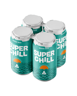 Akasha Brewing Company Super Chill Pacific Ale Can 375ml  4 Pack