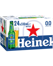 Heineken Zero Bottle 330ml  24 Case