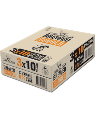 Little Fat Lamb Brewed Ginger Cans 375ml  30 Case