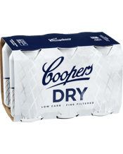Coopers Dry 4.2 Lager Can 375ml  6 Pack